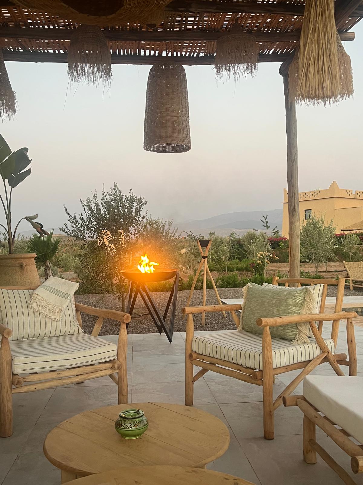vue Atlas villa route ourika marrakech